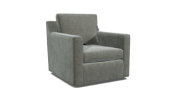 Grey Fabric Armchair - Modern Accent Custom Arm Chair In Easy Clean Fabric - Fulham Range