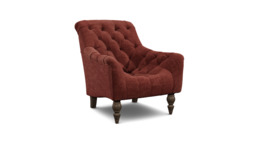 Purple Velvet Armchair - Traditional Accent Custom Arm Chair In Easy Clean Velvet - Liskeard Range - thumbnail 1