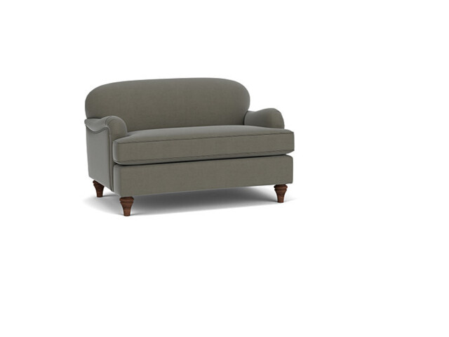 Grey Fabric Loveseat Armchair Sofabed - Traditional Style Single Chair Bed In Easy Clean Fabric - Lincoln Range - image 1