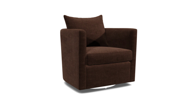 Brown Velvet Armchair - Modern Accent Custom Arm Chair In Easy Clean Velvet - Tottenham Range - image 1