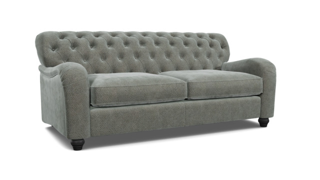 Grey Fabric 3.5 Seater Sofabed - Traditional Fold Out Custom Sofa Bed In Easy Clean Fabric - Bakewell Range - image 1