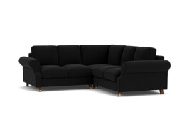 Kendal 2 Seater Corner Sofa Bed black