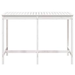 Berkfield Home Garden Table White 159.5x82.5x110 cm Solid Wood Pine - thumbnail 4
