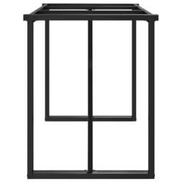Berkfield Home Dining Table Legs O-Frame 120x60x73 cm Steel in Black - Size: 120 x 60 x 73 cm - thumbnail 5