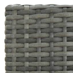 Berkfield Home Decorative 5 Piece Garden Bar Set with Cushions Poly Rattan Grey - thumbnail 7