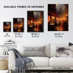 Artery8 Wall Art Print Bohemian Artists At Bar Oil Painting 19th Century Paris Atmospheric Night Life La Boheme Opera Scene Poster - thumbnail 3