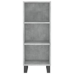 Berkfield Home Highboard Concrete Grey 34.5x34x180 cm Engineered Wood - thumbnail 8