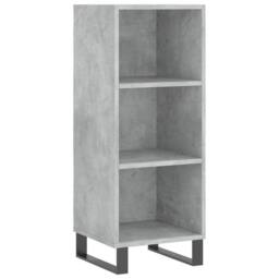 Berkfield Home Highboard Concrete Grey 34.5x34x180 cm Engineered Wood - thumbnail 7