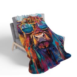 Warren Reed - Designer Sunrise In The City Sherpa Blanket - Size: Large - thumbnail 2