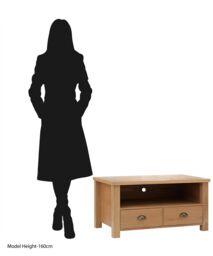 Orsina Contemporary Design Media Unit, Durable MDF Constructed Modern TV Unit, Functional Sleek Design Media Unit in Natural - thumbnail 3