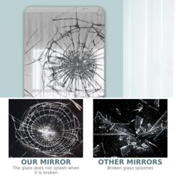 Costway Full Length Dressing Mirror Full Body Mirror Freestanding Wall Mounted in White - thumbnail 3