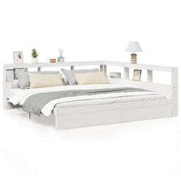 Berkfield Home Bookcase Bed without Mattress 160x200 cm Solid Wood Pine in Brown - thumbnail 2