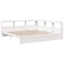 Berkfield Home Bookcase Bed without Mattress 160x200 cm Solid Wood Pine in Brown - thumbnail 4
