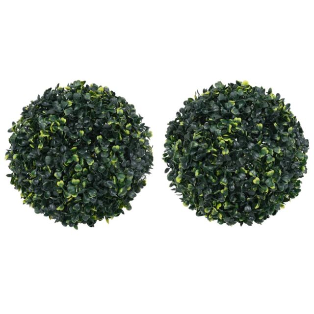 Berkfield Home Artificial Boxwood Balls 2 pcs 45 cm in Green - image 1
