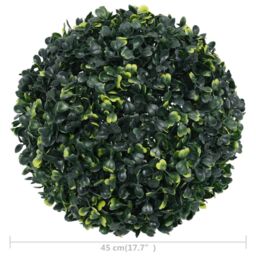 Berkfield Home Artificial Boxwood Balls 2 pcs 45 cm in Green - thumbnail 4