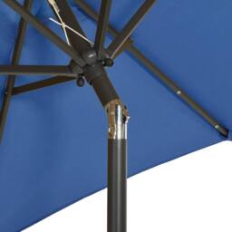 Berkfield Home Parasol with LED Lights Azure Blue 200x211 cm Aluminium - thumbnail 6
