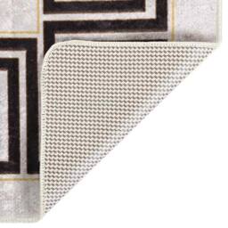 Berkfield Home Rug Washable 80x150 cm Light Beige Anti Slip - Size: 100 cm diameter - thumbnail 5