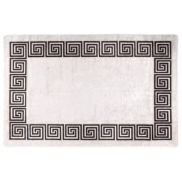 Berkfield Home Rug Washable 80x150 cm Light Beige Anti Slip - Size: 100 cm diameter - thumbnail 3