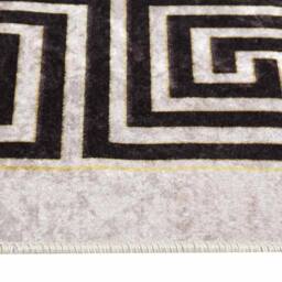 Berkfield Home Rug Washable 80x150 cm Light Beige Anti Slip - Size: 100 cm diameter - thumbnail 6