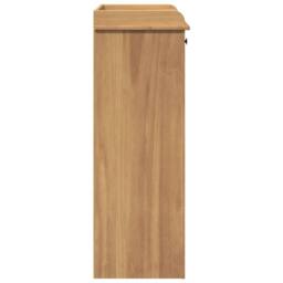 Berkfield Home Beautiful Wine Cabinet Panama 57x40x111.5 cm Solid Wood Pine in Brown - thumbnail 6