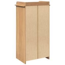 Berkfield Home Beautiful Wine Cabinet Panama 57x40x111.5 cm Solid Wood Pine in Brown - thumbnail 7