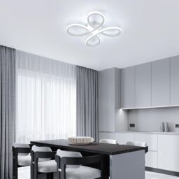 COMELY Modern LED Ceiling Light, 30W 3400LM Ceiling Lamp Fixture 6500K, White - thumbnail 3