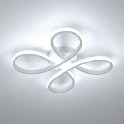 COMELY Modern LED Ceiling Light, 30W 3400LM Ceiling Lamp Fixture 6500K, White - thumbnail 1