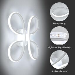 COMELY Modern LED Ceiling Light, 30W 3400LM Ceiling Lamp Fixture 6500K, White - thumbnail 8
