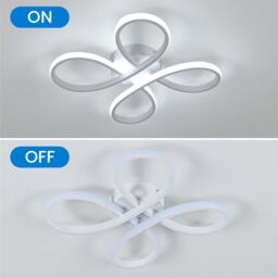 COMELY Modern LED Ceiling Light, 30W 3400LM Ceiling Lamp Fixture 6500K, White - thumbnail 7
