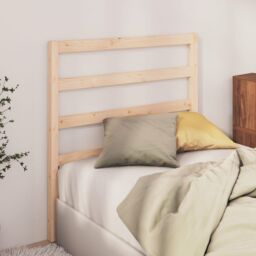 Berkfield Home Bed Headboard 95x4x100 cm Solid Wood Pine in Brown - Size: 95 x 4 x 100 cm - thumbnail 3