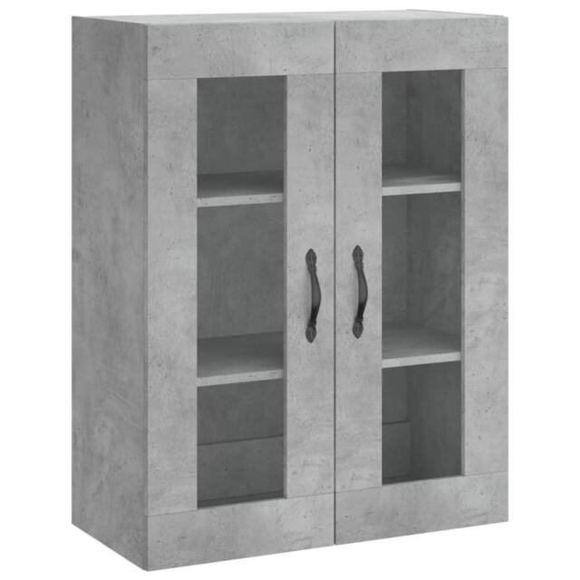 Berkfield Home Wall Mounted Cabinet Concrete Grey 69.5x34x90 cm Engineered Wood - image 1