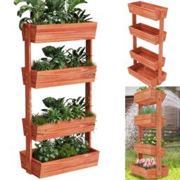 KORVIXA 4 Container Boxes Raised Garden Bed in Brown - Size: 1.25kg - thumbnail 3