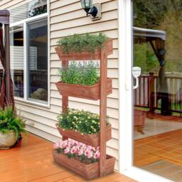 KORVIXA 4 Container Boxes Raised Garden Bed in Brown - Size: 1.25kg - thumbnail 5