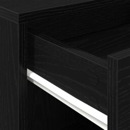 Berkfield Home Rolling Cabinet in Black Oak, 45x38x54 cm, Made of Engineered Wood - Size: 45 x 38 x 54 cm - thumbnail 9
