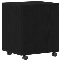 Berkfield Home Rolling Cabinet in Black Oak, 45x38x54 cm, Made of Engineered Wood - Size: 45 x 38 x 54 cm - thumbnail 6