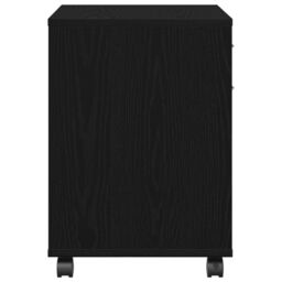 Berkfield Home Rolling Cabinet in Black Oak, 45x38x54 cm, Made of Engineered Wood - Size: 45 x 38 x 54 cm - thumbnail 8