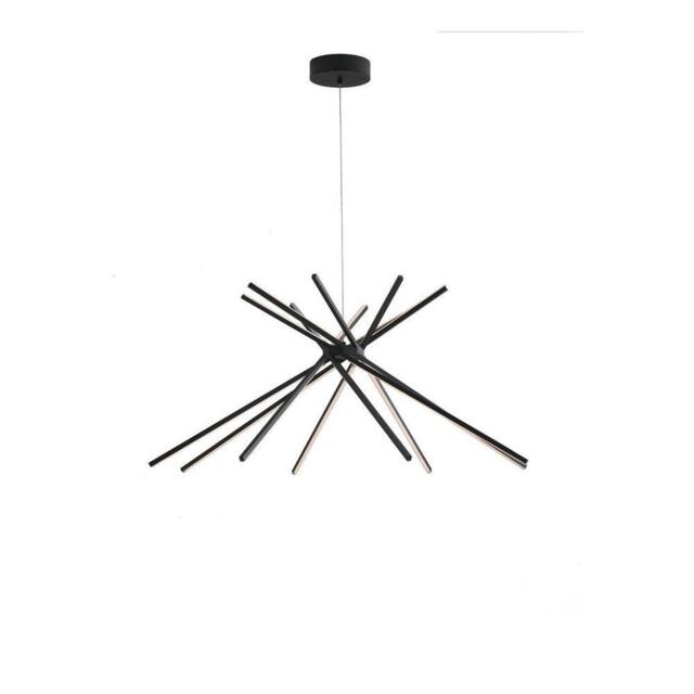 Netlighting SHANGHAI LED Pendant Ceiling Light Black 2370lm 4000K 113x51.5cm - Size: 113x51.5 cm - image 1