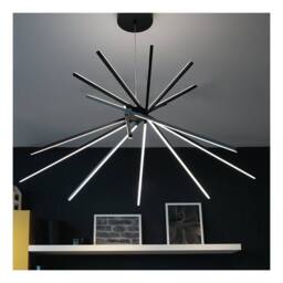 Netlighting SHANGHAI LED Pendant Ceiling Light Black 2370lm 4000K 113x51.5cm - Size: 113x51.5 cm - thumbnail 3