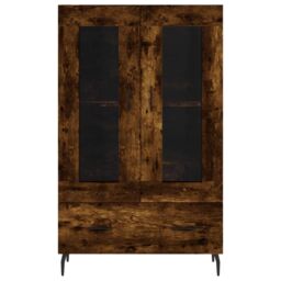 Berkfield Home Highboard Smoked Oak 69.5x31x115 cm Engineered Wood in Brown - thumbnail 6