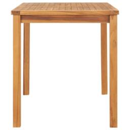 Berkfield Home Garden Dining Table 120x70x77 cm Solid Teak Wood in Brown - Size: 120 x 70 x 77 cm - thumbnail 3