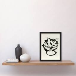 "Artery8 Bowl of Fruit Still Life Sketch Hartley Framed Wall Art Print in White - Size: W12"" x H16""" - thumbnail 4