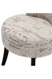 Living and Home Low Back Vanity Stool Dressing Table Chair in Khaki - thumbnail 6
