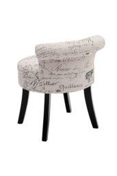 Living and Home Low Back Vanity Stool Dressing Table Chair in Khaki - thumbnail 5