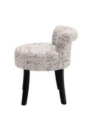 Living and Home Low Back Vanity Stool Dressing Table Chair in Khaki - thumbnail 4