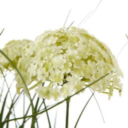 Lemon Pavilion Furniture and Decor Allium Plant in Pot - Plastic - L17 x W17 x H70 cm - White - thumbnail 2