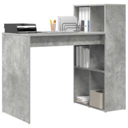 Berkfield Home Modern Writing Desk Concrete Grey Engineered wood with a concrete