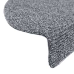 Berkfield Home Self-adhesive Stair Mats 10 pcs Light Grey 65x21x4 cm Needle Punch - Size: Medium - thumbnail 6