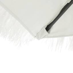 Berkfield Home Durable Garden Parasol with Steel Pole White 268x268x226 cm - Size: 268 x 268 x 226 cm - thumbnail 9