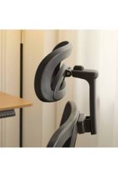 Home Source Breathable Office Chair Adjustable Armrest & Headrest Silent Casters in Black - thumbnail 9