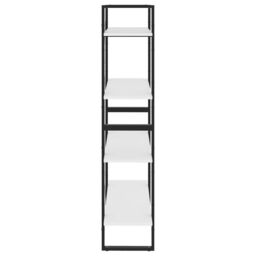 Berkfield Home 4-Tier Book Cabinet White 80x30x140 cm Engineered Wood - Size: 80 x 30 x 140 cm - thumbnail 6